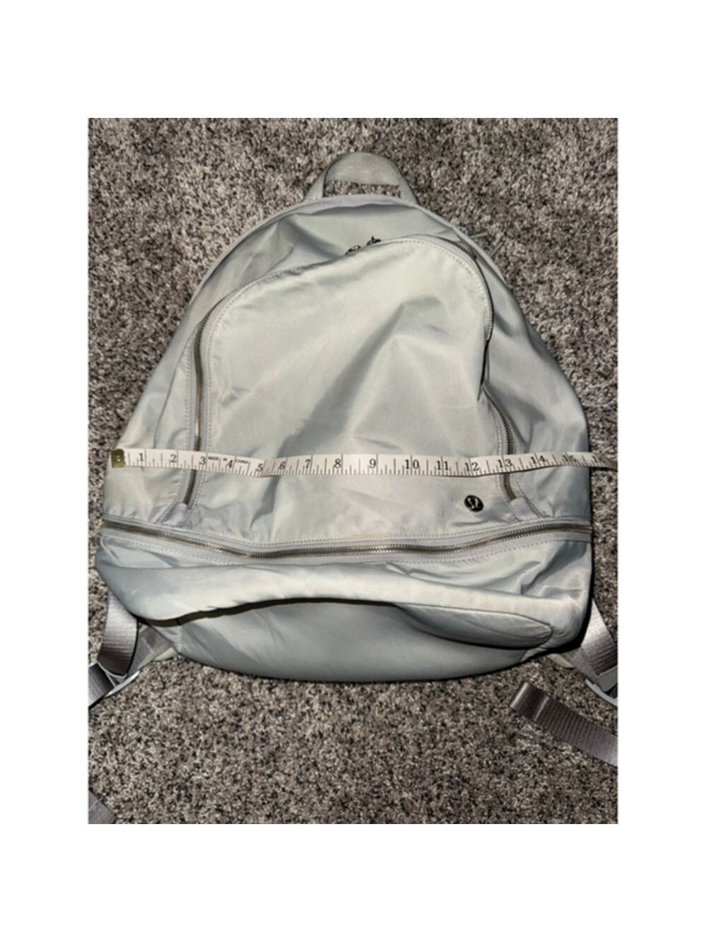 Lululemon Backpack Gray | Lightweight Nylon Gym Bag READ DAMAGE - Picture 2 of 16